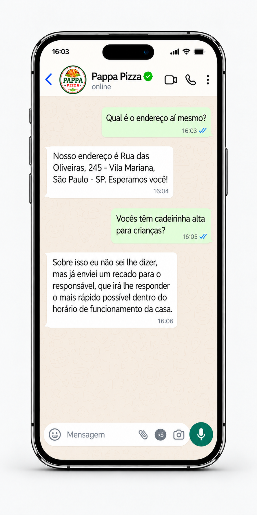 Pega Recados e Dispara Ações